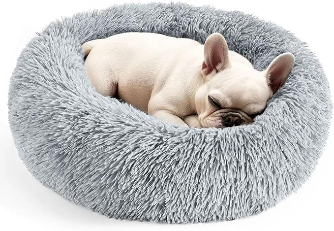 Safe Hoewina Dog Cat Bed for Indoor Cats 20in Calming Donut Bed for Puppy and Flexible