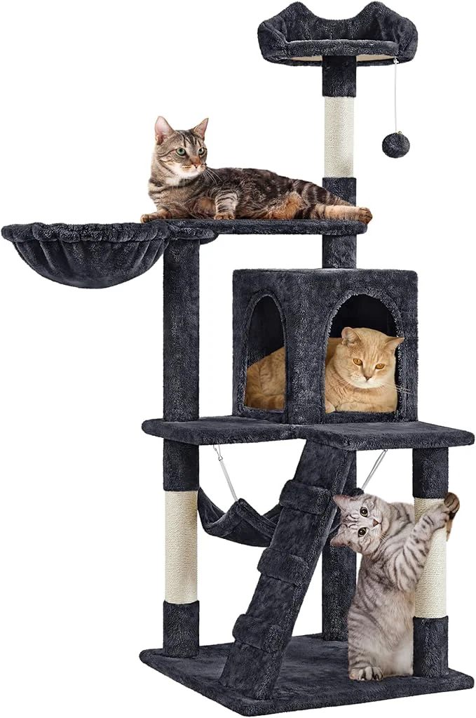Selected Yaheetech 54in Cat Tree Cat Tower as Activity Center Indoor Cats and Kittens Reusable