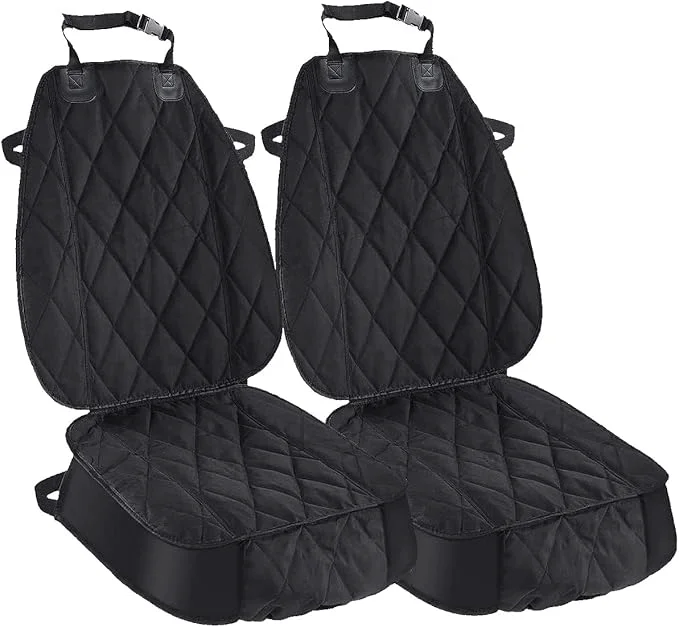 High-Grade AsFrost Dog Seat Cover Cars Trucks SU Thick 600D Heavy Duty Pets Car Seat Cover Waterproof Wear-Resistant Durable Nonslip Backing Hammock Convertible Black 2 PackAbout ThisOverview Specialty