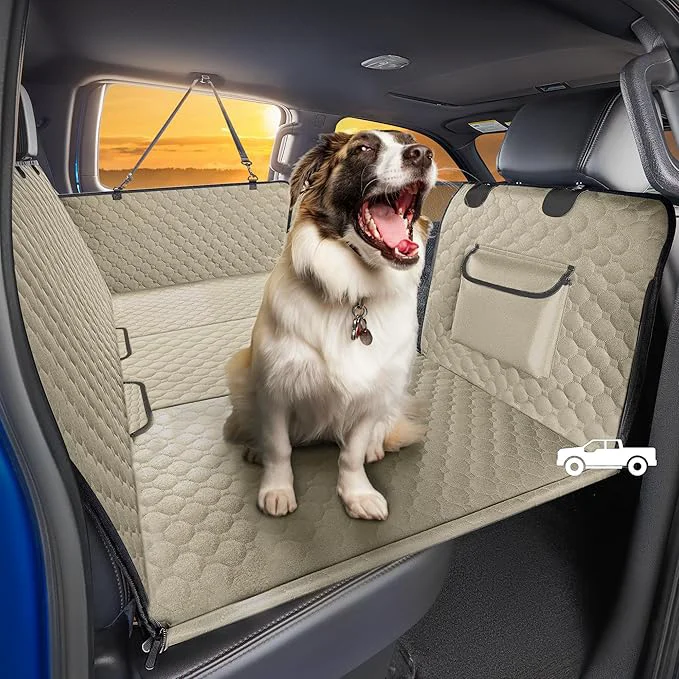 Artisan SHARLOVY XL Truck Back Seat Extender for Dogs Large Hard Bottom Dog Car Seat Cover for Back Seat Heavy Duty Dog Car Hammock Waterproof Pet Seat Covers for Trucks F150 Ram1500 and Large SUVAbout ThisOverview Original