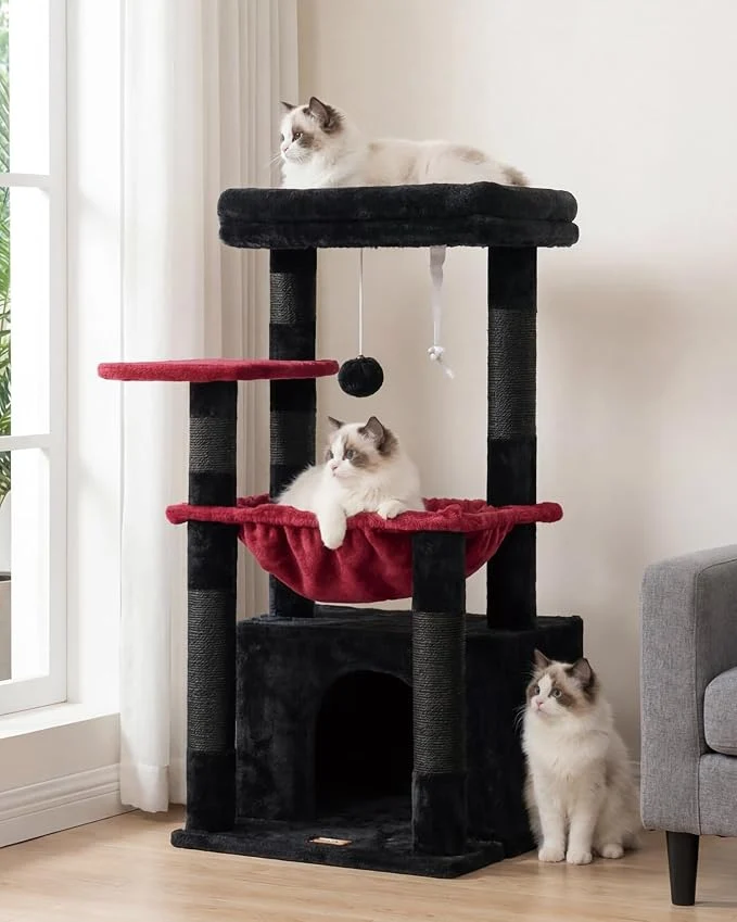 Detailed Heybly Cat Tree Kitten Tower Long-Lasting