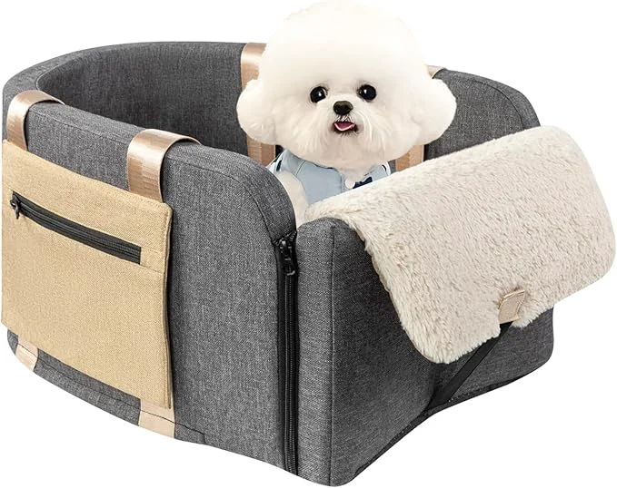 Original Design Large Console Dog Car Seat - Truck Dog Booster Seats for Big Console Vehicles Large Space for Dogs UP to 18lbs Pretty Sturdy Pet Car Seat Designed for Pickup and TrucksAbout ThisOverview Durable