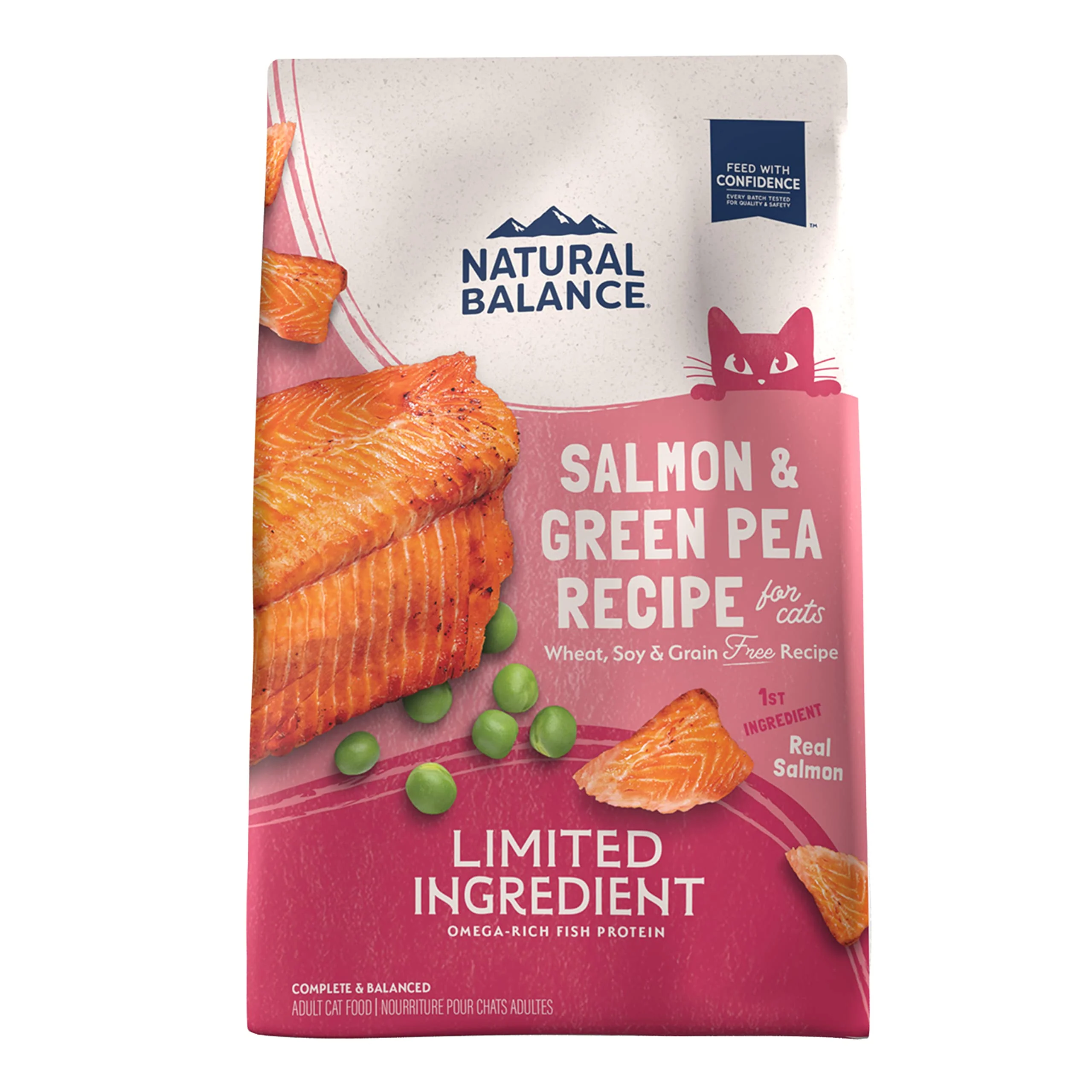 Contemporary Natural Balance Limited Ingredient Adult Grain- Salmon Green Pea Dry Cat Food - 4 lb Advanced