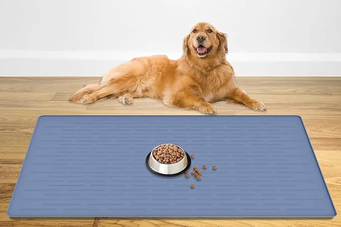 World-Class 48 x 32 Largest Pet Food Mat XXXL Silicone Dog Mats Smart