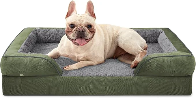 Consistent INVENHO Orthopedic Medium Dog Dogs Egg-Crate Foam Dog Couch Expertly Made