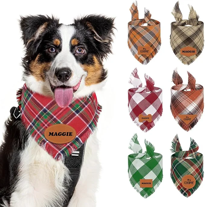 Expertly Made Personalized Dog Gifts Withe Name Custom Dog Cat Bandana Personalized Pet Authentic