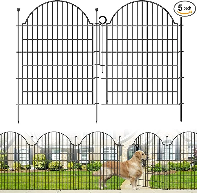 Casual 5 Panels Decorative Garden Fencing Professional