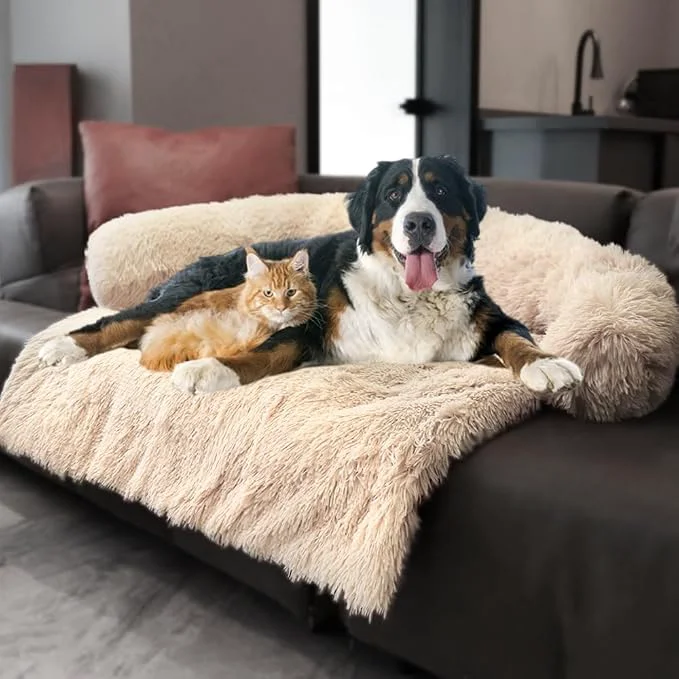Elegant Tinaco Luxurious Calming Dogs Cats Bed Mats Dog Pad Washable Removable Couch Genuine