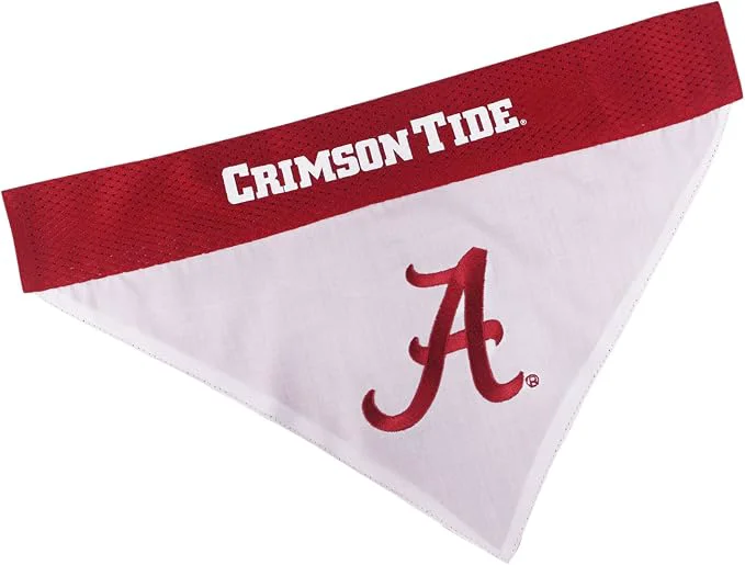 Responsible Pets First Collegiate Pet Accessories Reversible Bandana Alabama Crimson Tide Eco-Friendly
