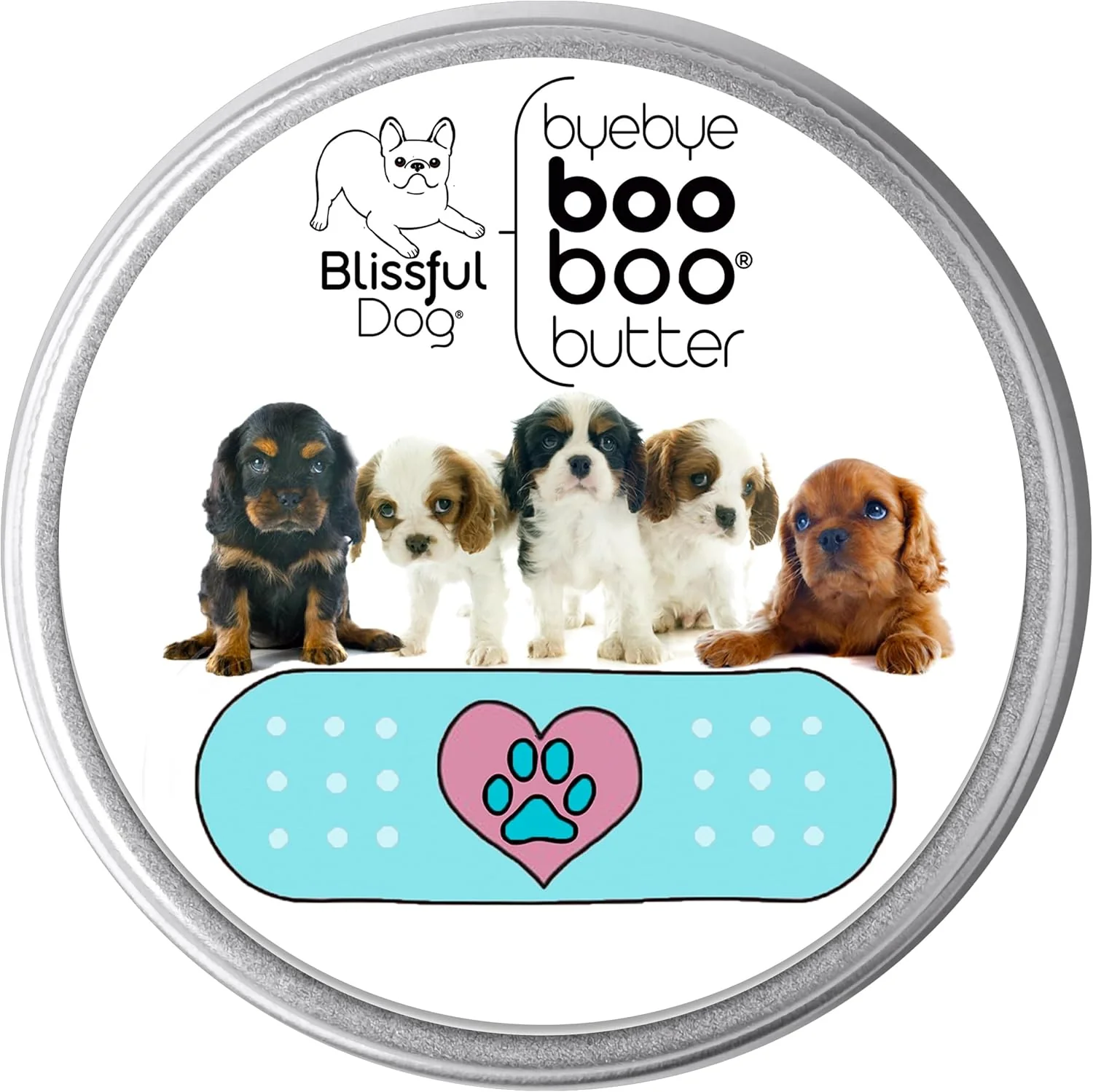 Elegant The Blissful Dog 2 oz TIN Cavalier King Charles Spaniel Booboo Butter Enhanced