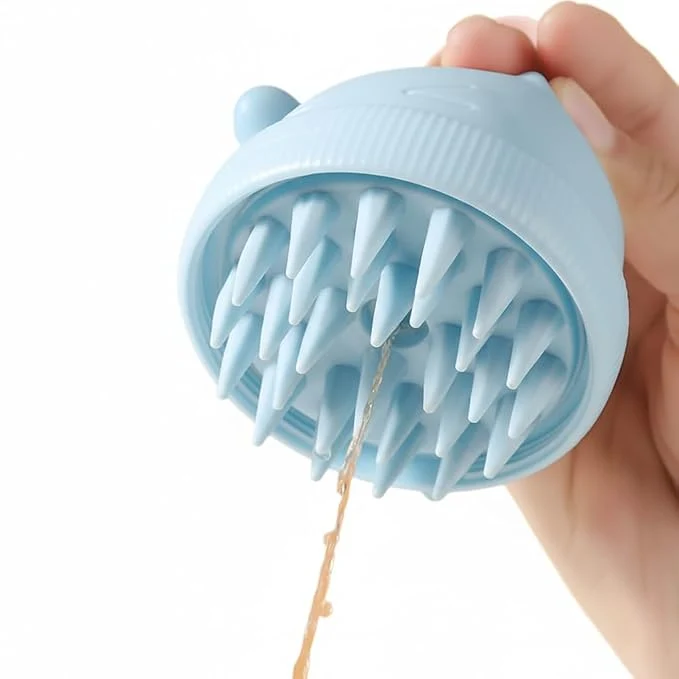 Organic Silicone Cat Bath Brush – Pet Bathing Tool Versatile