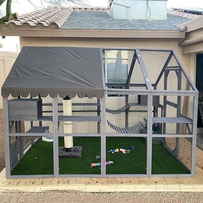 Smooth Aivituvin Cat House Outdoor Catio Kitty Enclosure Recyclable