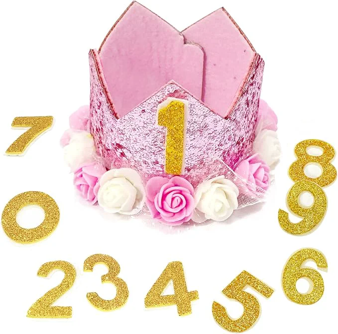 Contemporary Pet Crown Dog Birthday Hat Reusable Birthday Party Crown Girl Cat Doggie Secure