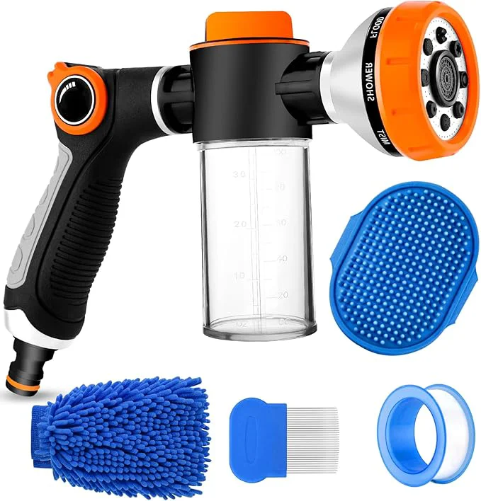 Next-Generation Upgrade Dog Washing Hose Attachment Soap Dispenser Dog Wash Hose Attachment Verified