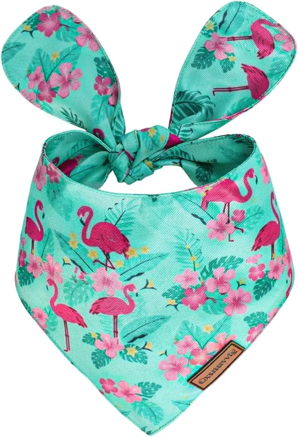 Fine Luxury Double-Layer Dog Birthday Bandana – Handmade Silk-Soft Polyester Fast