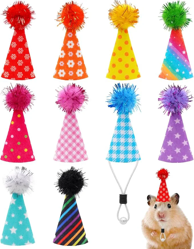 Advanced PET SHOW 10 Pack Hamster Hats Tiny Hats Professional