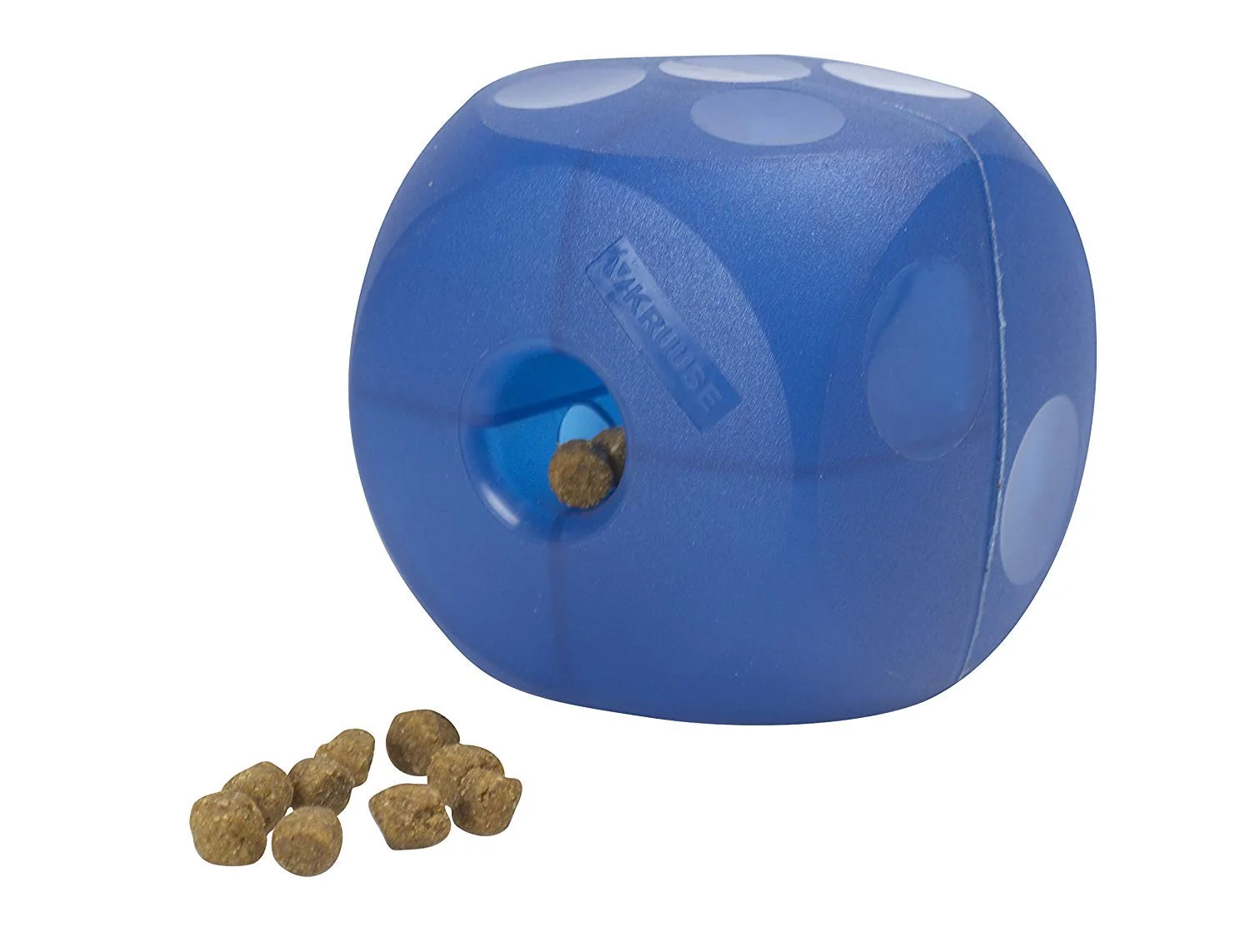 Flexible Kruuse Buster Soft Cube Feeder Blue – Interactive Puzzle Feeder for Pets Convenient