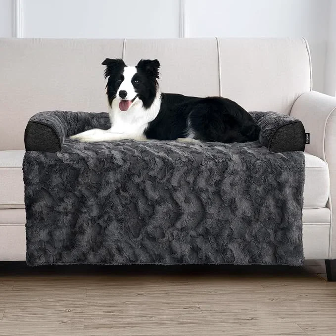 World-Class Calming Large Dog Bed for Couch 41 x 37 inch Removable Couch Cover for Dogs Dependable
