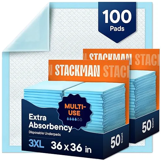 Lightweight Chucks Pads Disposable Adult Underpads 36 x36 XXXL Super-Absorbent Durable
