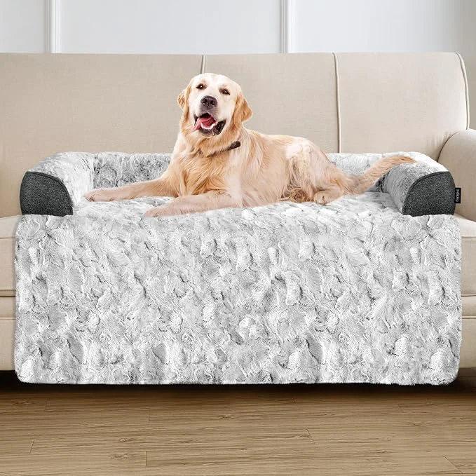 Advanced Calming Extra Large Dog Bed for Couch 45 x 37 inch Removable Couch Cover for Durable