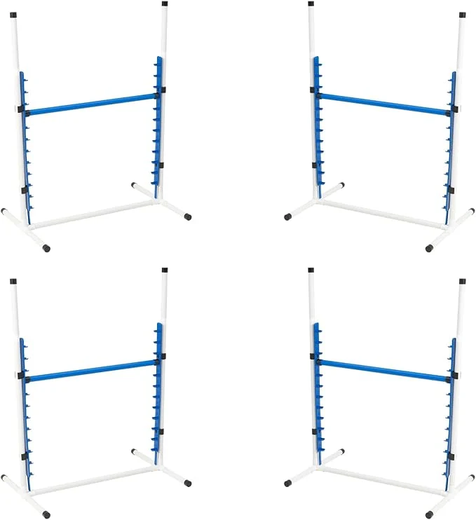 Excellent Better Sporting Dogs 4 Pack Adjustable Dog Agility Bar Jumps w Cup Strips Stylish
