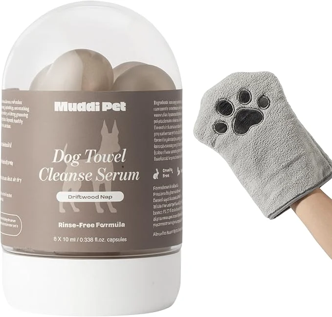 Traditional Dog Rinse- Shampoo Conditioner with Bath Mitt – Sensitive Skin Stress Itch Relief Leave-In Cleanse Serum – 98.65 Naturally Derived Gentle Cleanse Hydrate Deodorize – 8 x 10mlAbout ThisOverview Elite