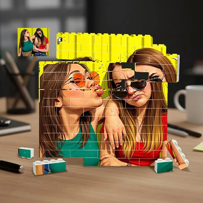 Effective NAZENTI Personalised Friend Photo Building Block Secure