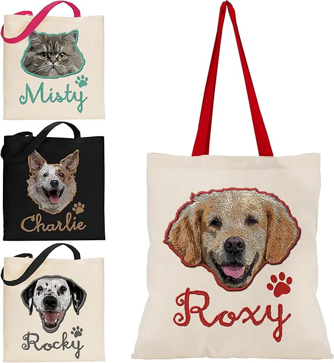 Exceptional Personalized Canvas Pet Tote Bag Expertly Made