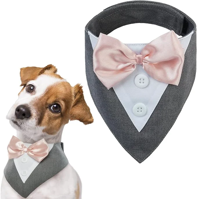 Proven FUAMEY Dog Tuxedo for Medium Dogs Dog Formal Suit Dogs Attire Pet Bow Tie Reusable