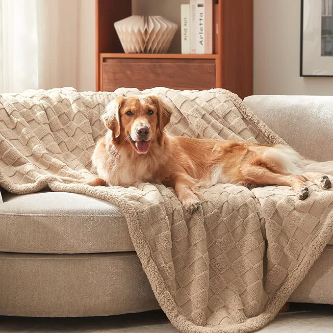 Carefully Designed GASUR Waterproof Dog Blankets for Medium Small Dogs Dog Blanket for Couch Bed Recyclable
