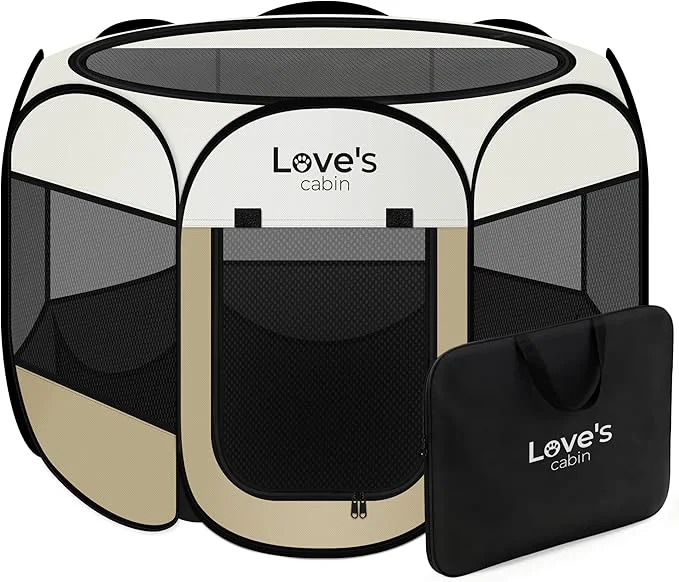 Advanced Love's cabin Pet Puppy Dog Playpen Medium Dog Tent Crates Cage Indoor Outdoor Recyclable