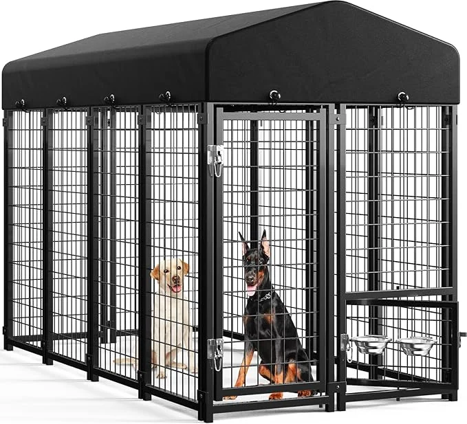 Casual Sino Luban Outdoor Dog Kennel Outside Run Detailed