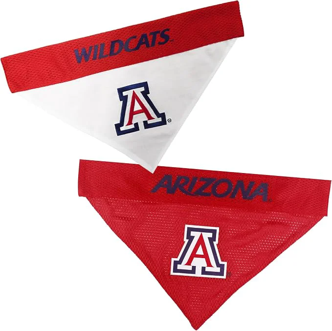 Soft Pets First Collegiate Pet Accessories Reversible Bandana Arizona Wildcats Premium