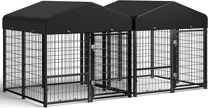 Versatile Sino Luban 2PCS Outdoor Dog Kennel Outside Run Clean