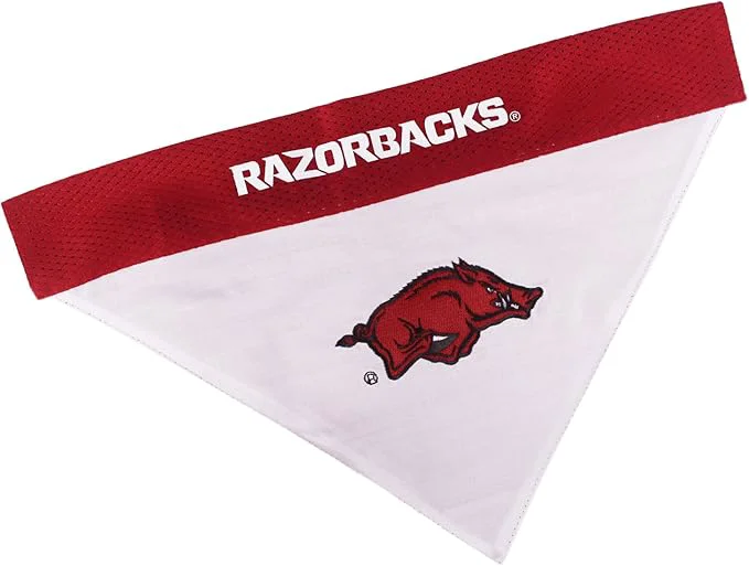 Modern Pets First Collegiate Pet Accessories Reversible Bandana Arkansas Razorbacks Sustainable