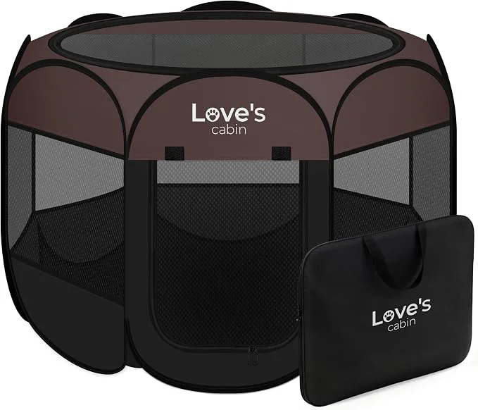 Verified Love's cabin Pet Puppy Dog Playpen Medium Dog Tent Crates Cage Indoor Outdoor Expertly Made