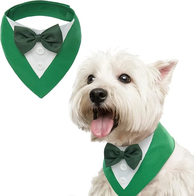 Recyclable FUAMEY Dog Tuxedo St.Patrick's for Small Dogs Dog Formal Suit Dogs Attire Pet Versatile