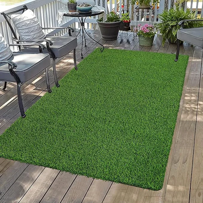 Healthy Bsmathom Artificial Grass Rug Indoor Outdoor Rug 3x5Ft Dog Grass Mat Classic
