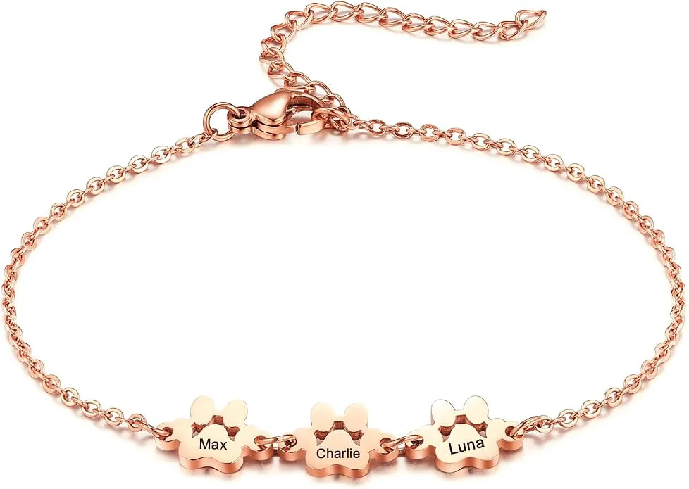 Contemporary MeMeDIY Personalized Paw Print Bracelet Healthy