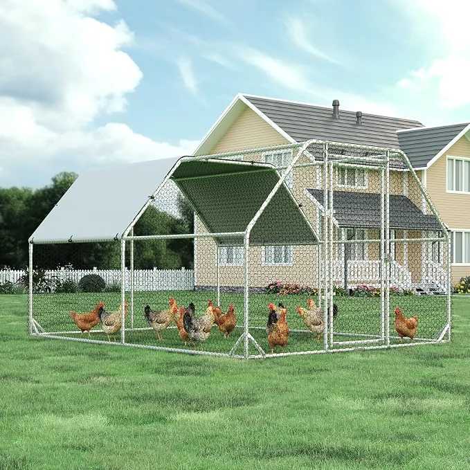 Soft Large Metal Chicken Coop Walk-in Chicken Run Superior