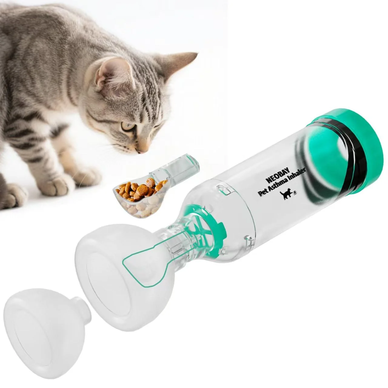 Responsible Neobay Cat Inhaler Spacer – Panic Soother Breath Indicator for Cats Casual
