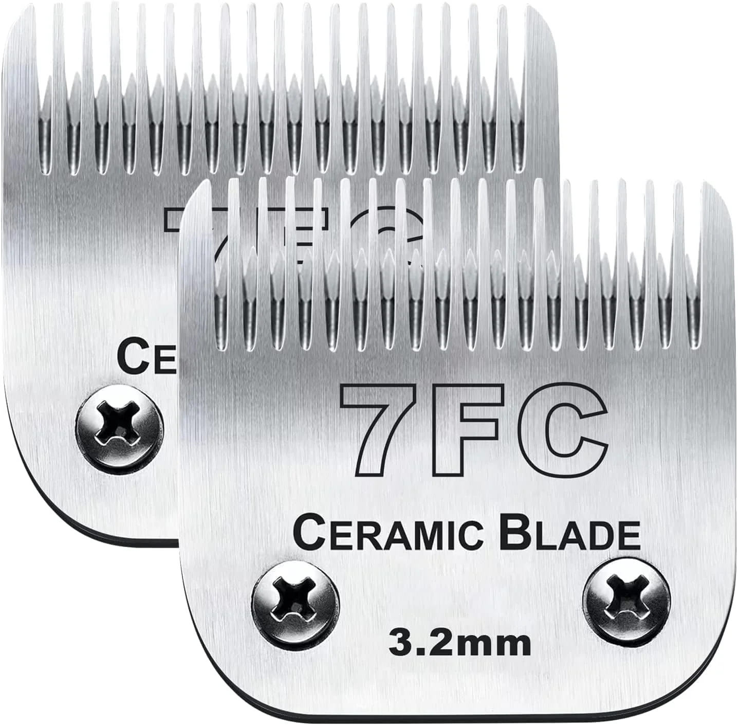 Excellent 2PC 7FC Blade Dog Grooming Clipper Blade Compatible with Andis Dog Clipper Oster A5 Wahl KM-10 Series Ceramic Blade Stainless Steel Blade Artisan