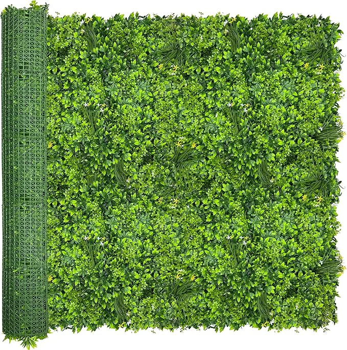 Trusted Artificial Plant Wall Roll 72 X144 in UV-Anti Ivy Privacy Fence Screen Faux Luxury