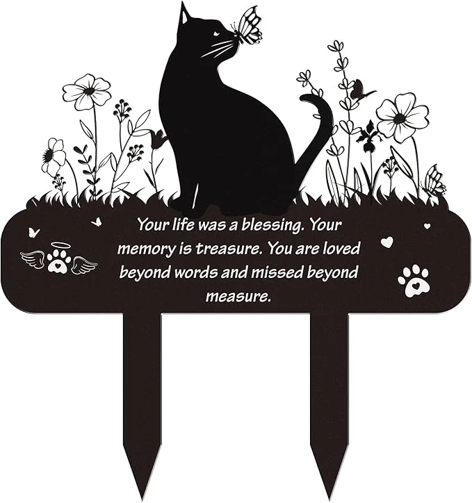 Solid Pet Cat Memorial Grave Markers Carefully Designed