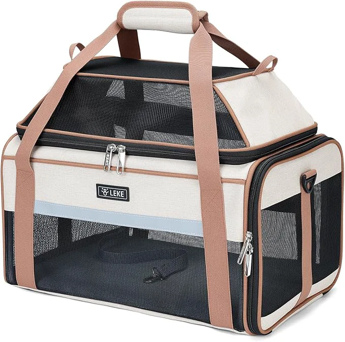 Effective Lekereise Top-Expandable Pet Carrier 17x11x9.5 Inch Alaska Hawaiian Airline Consistent