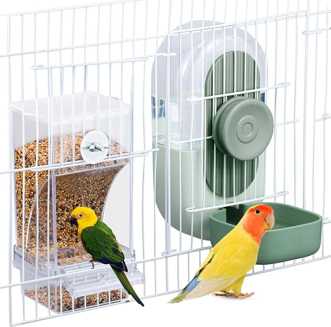 Fast No Mess Bird Feeder Water Dispenser Set Fine Crafted