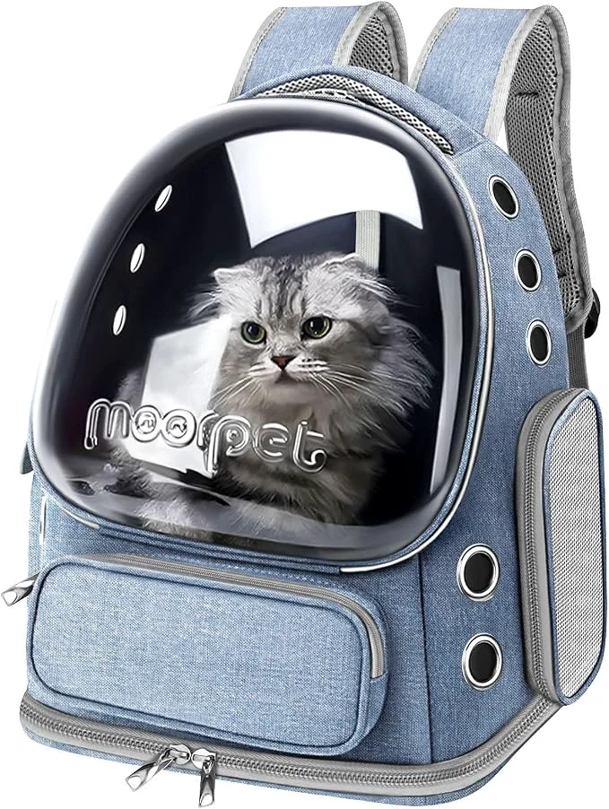 World-Class Cat Backpack Carrier Breathable Cat Bubble Backpack Large Space Cat Carrier Healthy
