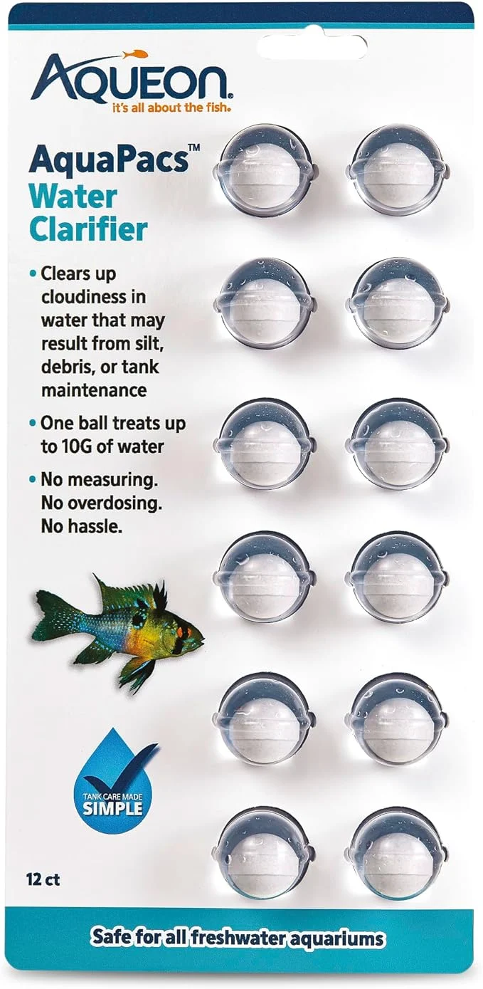 Dependable Aqueon AquaPacs Water Clarifier 12 Pack 10 Gallon Smooth