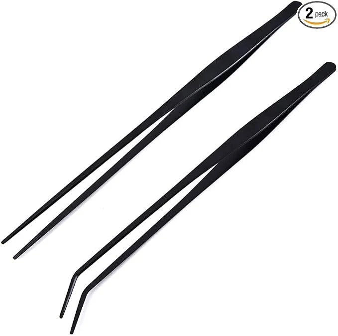 High-End 2 Pack Aquarium Forceps 15 inch Long Handle Aquarium Tweezers Stainless Steel Specialty