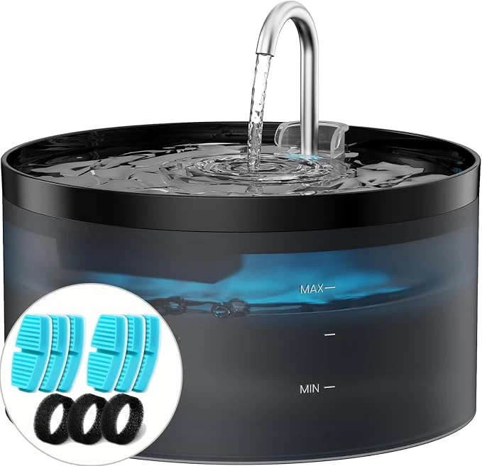 Fine Cat Water Fountain 108oz 3.2L Cat Fountain Super Silent Pet Water Fountain Durable